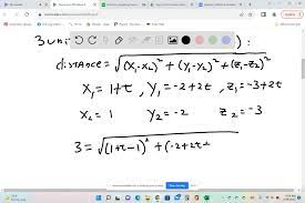 Line With Parametric Equations X