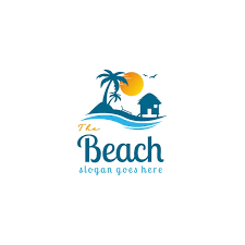 Premium Vector Landscape Beach Logo
