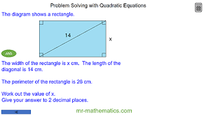Quadratic Equations Mr Mathematics Com