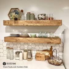 Wood Floating Shelf 3 Inches Thick 10