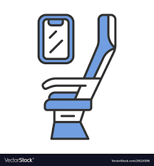 Passenger Seat Color Icon Royalty Free