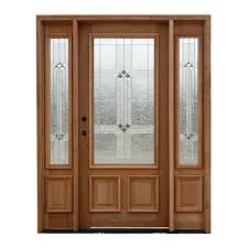 Teak Wood Glass Door Open Style