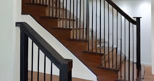 Banister Basement Stairs House Decores