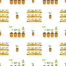 Vegetable Garden Seedling Pattern