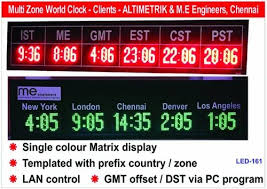 Led World Time Clock At Rs 12000 T