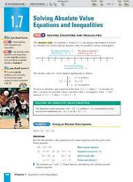 Solving Absolute Value Equations And