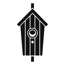 Garden Bird House Vector Icon