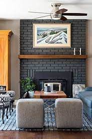 How To Paint A Brick Fireplace 6