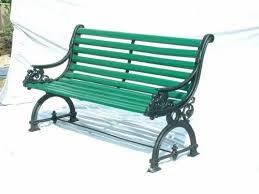 Cast Iron Hardwood Garden Bench In