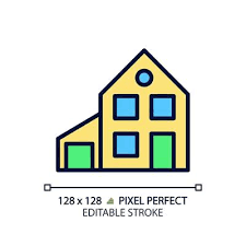 Garage Pixel Perfect Rgb Color Icon