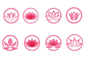 Lotus Flowers Design Logo Template Icon