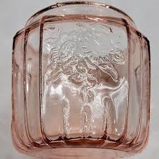 Pink Depression Glass Mayfair Open Rose