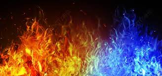 Fire Flame And Blue Background Hd Fire