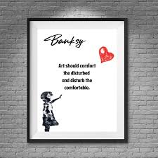 Wall Art Banksy Inspirational Quote