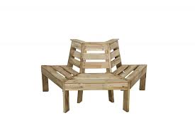 Timber Tree Seat Forest Garden