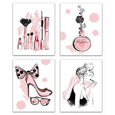 Women Canvas Wall Art Print Poster Set