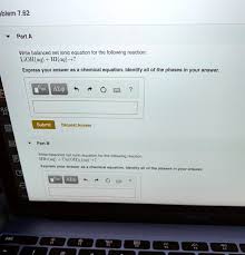Solved Part A Write Balanced Net Ionic