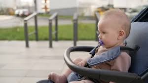 Baby Stroller Stock Footage Royalty