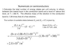 Ppt Numericals On Semiconductors