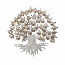 Silver Iron Tree Wall Art For