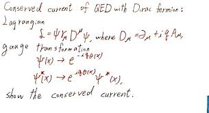 Qed With Dirac Fermion Lagrangian 4d