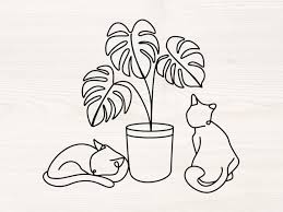 Plants And Cats Svg Png Files For