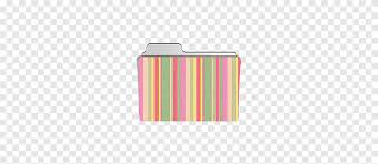Multicolored Striped Folder Icon Png