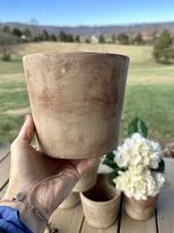 Aging Terra Cotta Pots With Lime