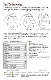Zipitt Car Seat Canopy Sewing Pattern