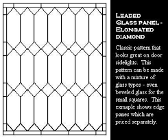 Tudor Window Leaded Glass Panels