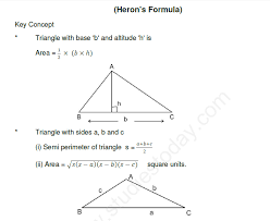 Cbse Class 9 Mathematics Herons Formula