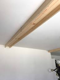 how to install faux wood beams diy