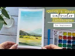 Watercolor Landscape Tutorial For