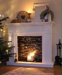 Diy Faux Fireplace With Candles Makes