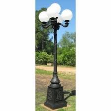 4 Arm Lamp Post Cast Iron Decorative