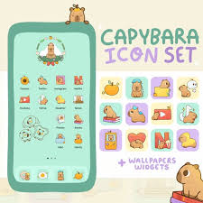 Capybara Icon Set For Ios Android