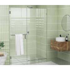 Hinged Towel Bar Shower Door