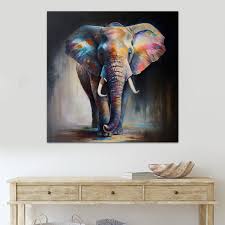 Colorful Elephant Megapap Painting On