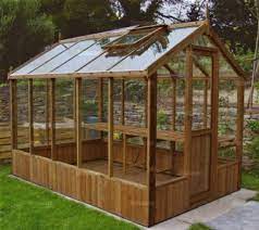 Wooden Greenhouse 210 Toughened Glass