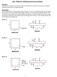 lab behavior of reinforced concrete