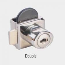 9 Mm Double Glass Door Lock Nickel