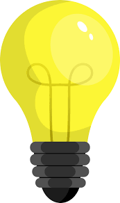 Colored Light Bulb Clipart Design