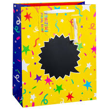 Chalkboard Gift Bag Confetti Cards