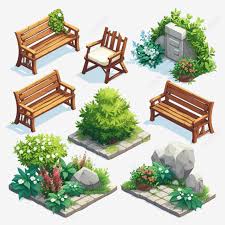 Isometric Garden Chair Universal