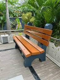 Rcc Cement Bench With Backrest 3