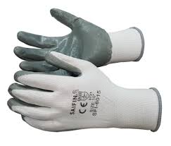 White Nitrile Coated Gloves