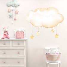 Kids Wall Sticker Cloud With Moon And
