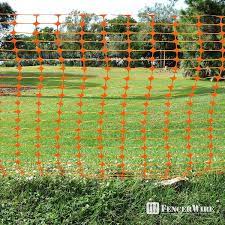 Fencer Wire 4 Ft X 100 Ft Outdoor Safety Fence Plastic Fencing Roll For Construction Fencing Pet Fencing And Event Fencing