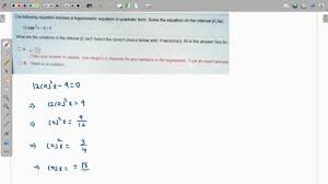 Solving Quadratic Equations Algebra