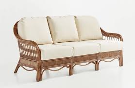 Bermuda Pecan Upholstered Queen Sleeper Sofa By South Sea Rattan Model 1416